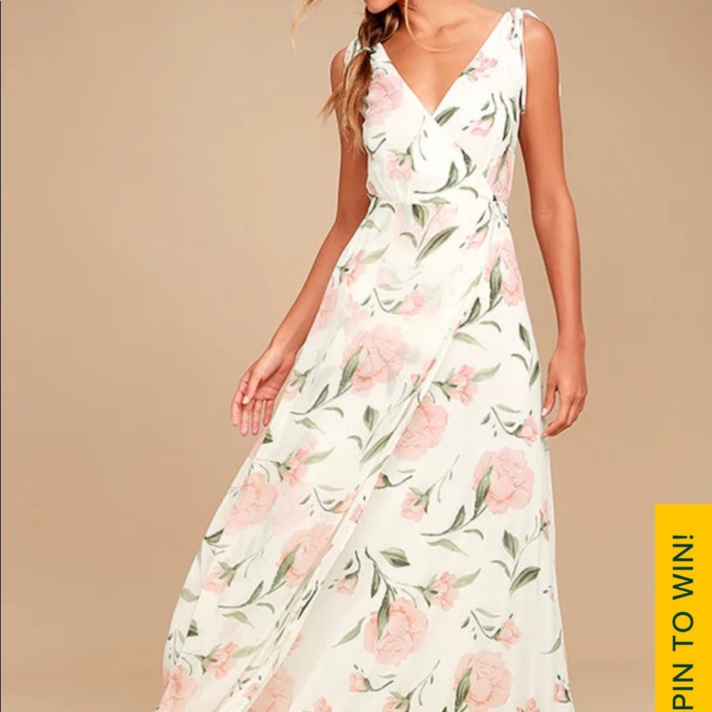 Lulu’s Floral Maxi Dress (Worn Once!)